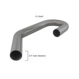Mishimoto Universal 304SS Exhaust Tubing 2.5in. OD - U-J Bend thumbnail 3