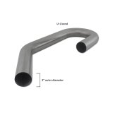 Mishimoto Universal 304SS Exhaust Tubing 3in. OD - U-J Bend thumbnail 3