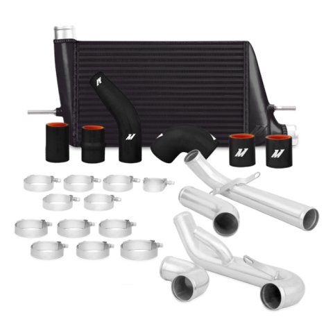 Mishimoto 08+ Mitsubishi Evo X Front-Mount Intercooler Kit - Black thumbnail 1
