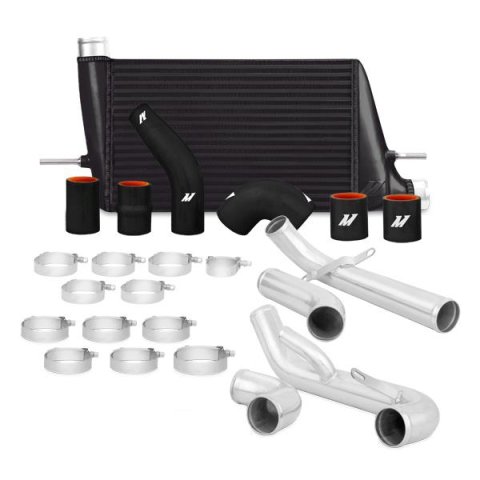 Mishimoto 08+ Mitsubishi Evo X Front-Mount Intercooler Kit - Black thumbnail 2