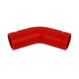 Mishimoto 4in. 45 Degree Silicone Coupler - Red thumbnail 1