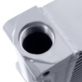 Mishimoto Heavy-Duty Oil Cooler - 10in. Same-Side Outlets - Silver thumbnail 4