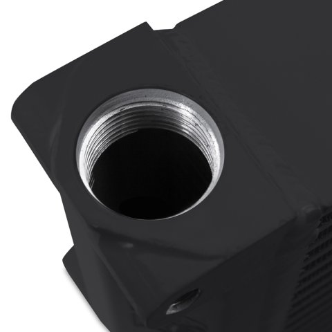Mishimoto Heavy-Duty Oil Cooler - 17in. Same-Side Outlets - Black thumbnail 4