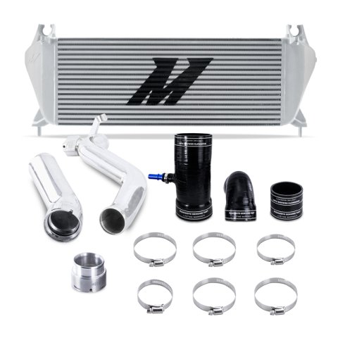 Mishimoto 19+ Ford Ranger 2.3L EcoBoost Intercooler Kit - Silver + Polished Pipes thumbnail 2