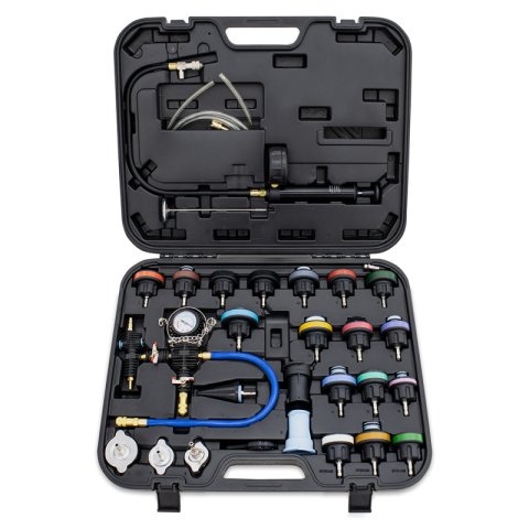 Mishimoto Cooling System Pressure Tester / Vacuum Purge Kit - 28pc thumbnail 2
