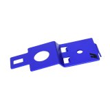Mishimoto 02-07 Subaru Impreza WRX Aluminum Radiator Stay - Anodized Blue thumbnail 3