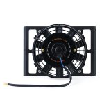 Mishimoto Universal 10in. Heavy-Duty Oil Cooler Fan Shroud - Micro Wrinkle Black thumbnail 2