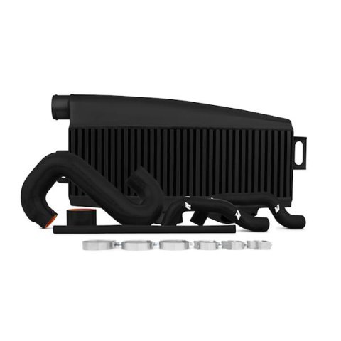 Mishimoto Subaru 02-07 WRX/04-07 STi Top-Mount Intercooler Kit - Powder Coated Black & Black Hoses thumbnail 4