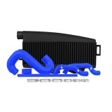 Mishimoto Subaru 02-07 WRX/04-07 STi Top-Mount Intercooler Kit - Powder Coated Black & Blue Hoses thumbnail 4