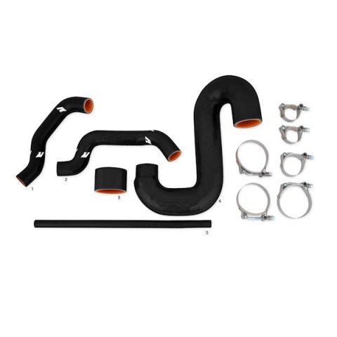 Mishimoto Subaru 02-07 WRX/04-07 STi Top-Mount Intercooler Kit - Silver/Black Hoses - Not For iRHD thumbnail 4