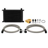 Mishimoto Universal Thermostatic 25 Row Oil Cooler Kit (Black Cooler) thumbnail 2