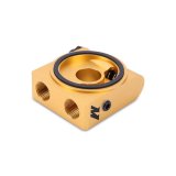 Mishimoto M22 x 1.5 Oil Sandwich Plate w/ Rear-Mounted Thermostat thumbnail 1