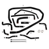 Mishimoto 2015 Subaru WRX Black Silicone Radiator Coolant Ancillary Hoses Kit thumbnail 7