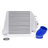 Mishimoto 08-14 Subaru WRX Top-Mount Intercooler Kit - Powder Coated Silver & Blue Hoses thumbnail 1