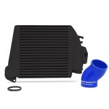 Mishimoto 08-14 Subaru WRX Top-Mount Intercooler Kit - Powder Coated Black & Blue Hoses thumbnail 2