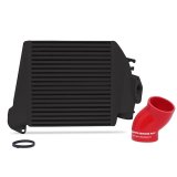 Mishimoto 08-14 Subaru WRX Top-Mount Intercooler Kit - Powder Coated Black & Red Hoses thumbnail 2