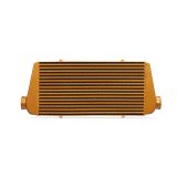 Mishimoto Universal Gold R Line Intercooler Overall Size: 31x12x4 Core Size: 24x12x4 Inlet / Outlet thumbnail 2
