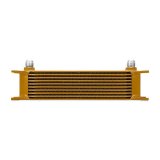 Mishimoto Universal 10 Row Oil Cooler - Gold thumbnail 1