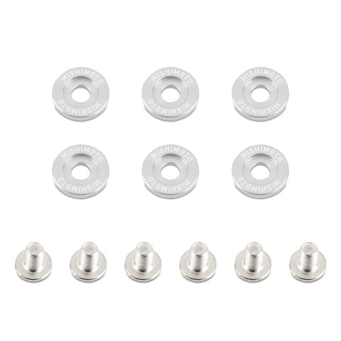 Mishimoto Small Fender Washer Kit (6pcs) - Silver