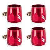 Mishimoto Aluminum -6AN Hex Finishers - Red thumbnail 1