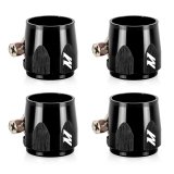 Mishimoto Aluminum -8AN Hex Finishers - Black thumbnail 1