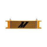 Mishimoto Universal -6AN 10 Row Oil Cooler - Gold thumbnail 1