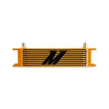 Mishimoto Universal -8AN 10 Row Oil Cooler - Gold thumbnail 1