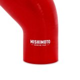 Mishimoto Silicone Reducer Coupler 45 Degree 2.25in to 2.5in - Red thumbnail 2