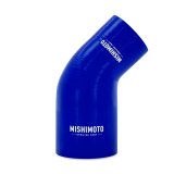 Mishimoto Silicone Reducer Coupler 45 Degree 2.5in to 3.25in - Blue thumbnail 1