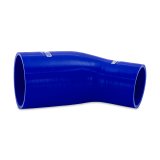 Mishimoto Silicone Reducer Coupler 45 Degree 2.5in to 3.25in - Blue thumbnail 3