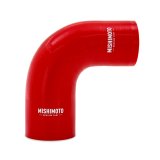 Mishimoto Silicone Reducer Coupler 90 Degree 2in to 2.5in - Red thumbnail 1