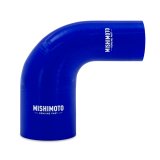 Mishimoto Silicone Reducer Coupler 90 Degree 2in to 3in - Blue thumbnail 1