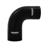 Mishimoto Silicone Reducer Coupler 90 Degree 2.5in to 2.75in - Black thumbnail 1