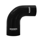 Mishimoto Silicone Reducer Coupler 90 Degree 2.5in to 3in - Black thumbnail 1