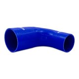 Mishimoto Silicone Reducer Coupler 90 Degree 2.5in to 4in - Blue thumbnail 3