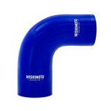Mishimoto Silicone Reducer Coupler 90 Degree 2.75in to 3in - Blue thumbnail 1