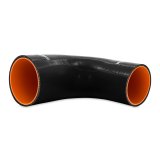 Mishimoto Silicone Reducer Coupler 90 Degree 3in to 3.75in - Black thumbnail 6