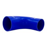 Mishimoto Silicone Reducer Coupler 90 Degree 3in to 4in - Blue thumbnail 3