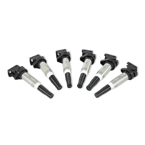 Mishimoto 2002+ BMW M54/N20/N52/N54/N55/N62/S54/S62 Six Cylinder Ignition Coil Set of 6 thumbnail 1