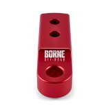Borne Off-Road CNC Hitch Receiver Shackle 2in Red thumbnail 2