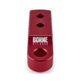 Borne Off-Road CNC Hitch Receiver Shackle 2in Red thumbnail 5