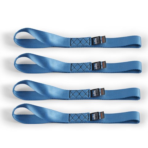 Borne Off-Road Soft Loop Tie-Down Straps (4-Pack) Blue thumbnail 5