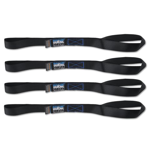 Borne Off-Road Medium-Duty Ratchet Tie-Down Kit (4-Pack) Black thumbnail 5