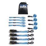 Borne Off-Road Medium-Duty Ratchet Tie-Down Kit (4-Pack) Blue thumbnail 1