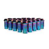 Mishimoto Aluminum Locking Lug Nuts M12x1.5 27pc Set Neo Chrome thumbnail 2