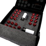 Mishimoto Aluminum Locking Lug Nuts 1/2 X 20 23pc Set Red thumbnail 9