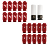 Mishimoto Aluminum Locking Lug Nuts M12x1.25 20pc Set Red thumbnail 1