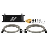 Mishimoto Universal Thermostatic Oil Cooler Kit 13-Row Black thumbnail 1