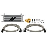 Mishimoto Universal Thermostatic Oil Cooler Kit 13-Row Silver thumbnail 1