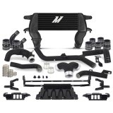 Mishimoto 21+ Ford Bronco 2.7L High Mount INT Kit BK Pipes BK Core thumbnail 1
